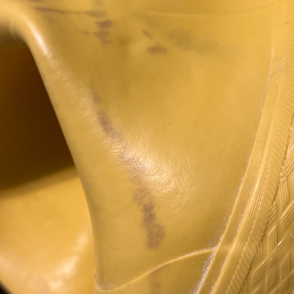 La Crosse Waterproof Yellow Rubber Over Boots Size 10 Made in the USA - Picture 7 of 10